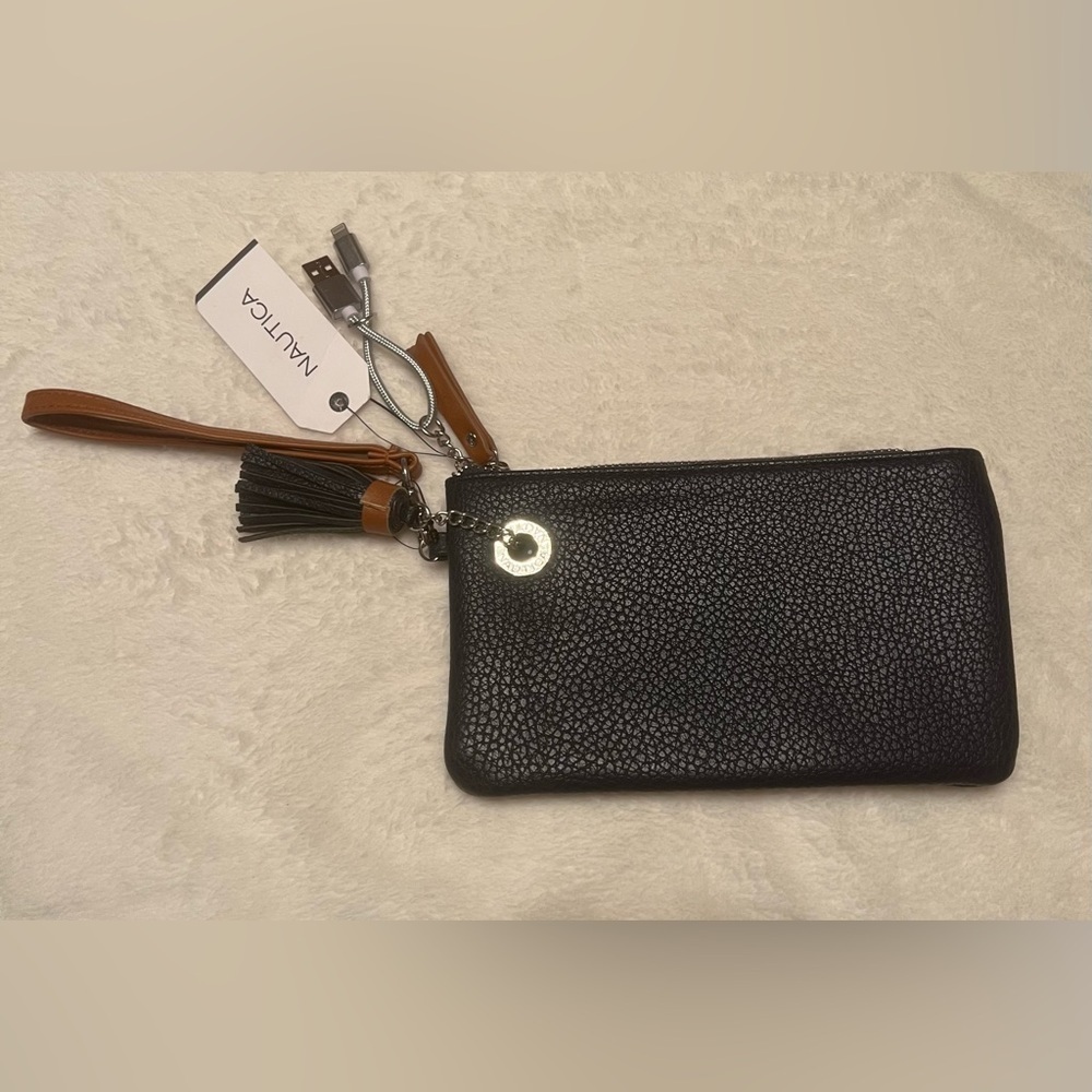 Nautica Black Wristlet